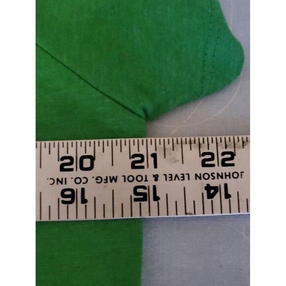 Notre Dame Women's Green V-Neck T-Shirt March On To Victory Rally L - Picture 6 of 7